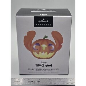 Hallmark‎ Keepsake Disney Spooky Stitch Jack O' Lantern Halloween 2025 New